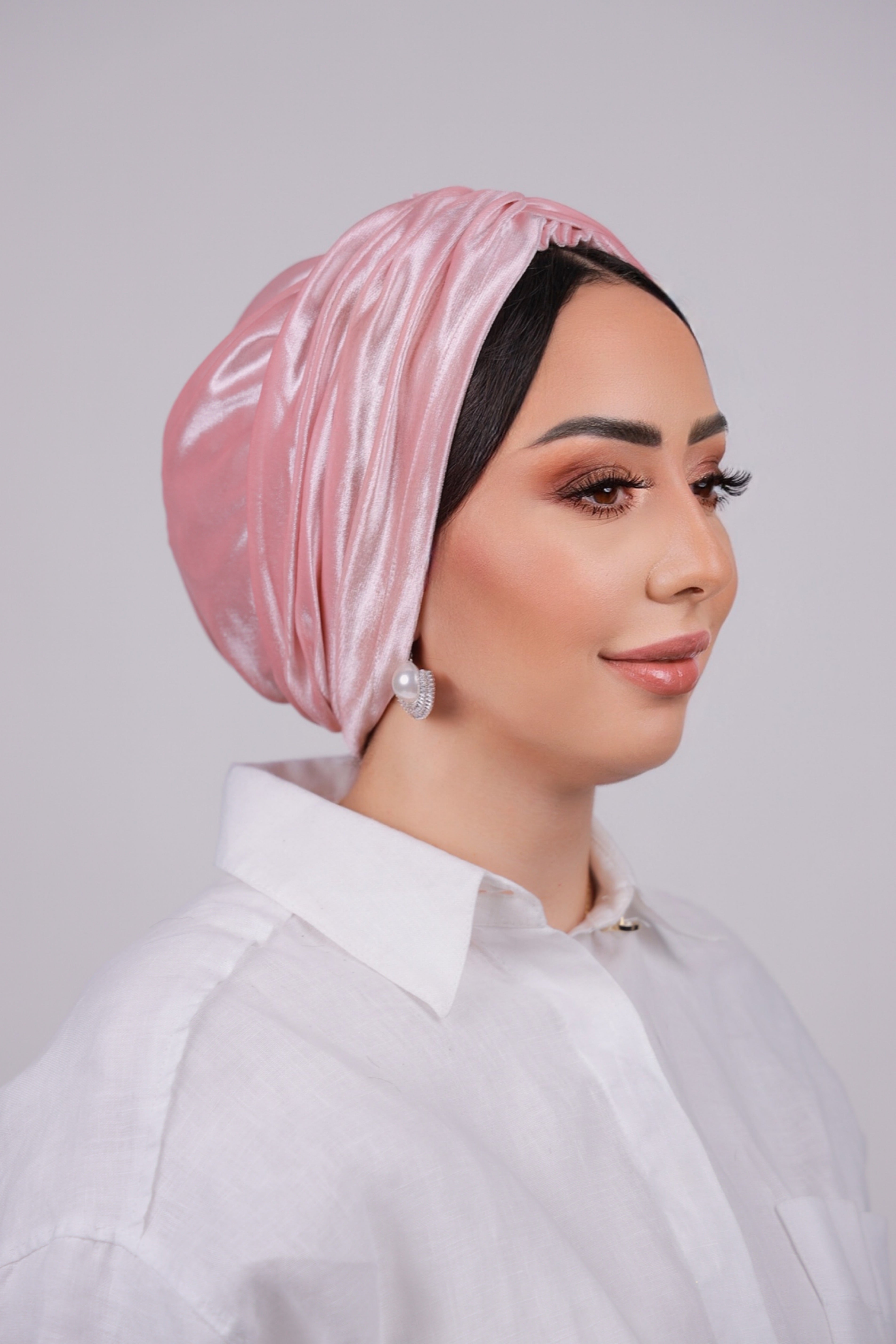 Soft Velvet Draped Turban