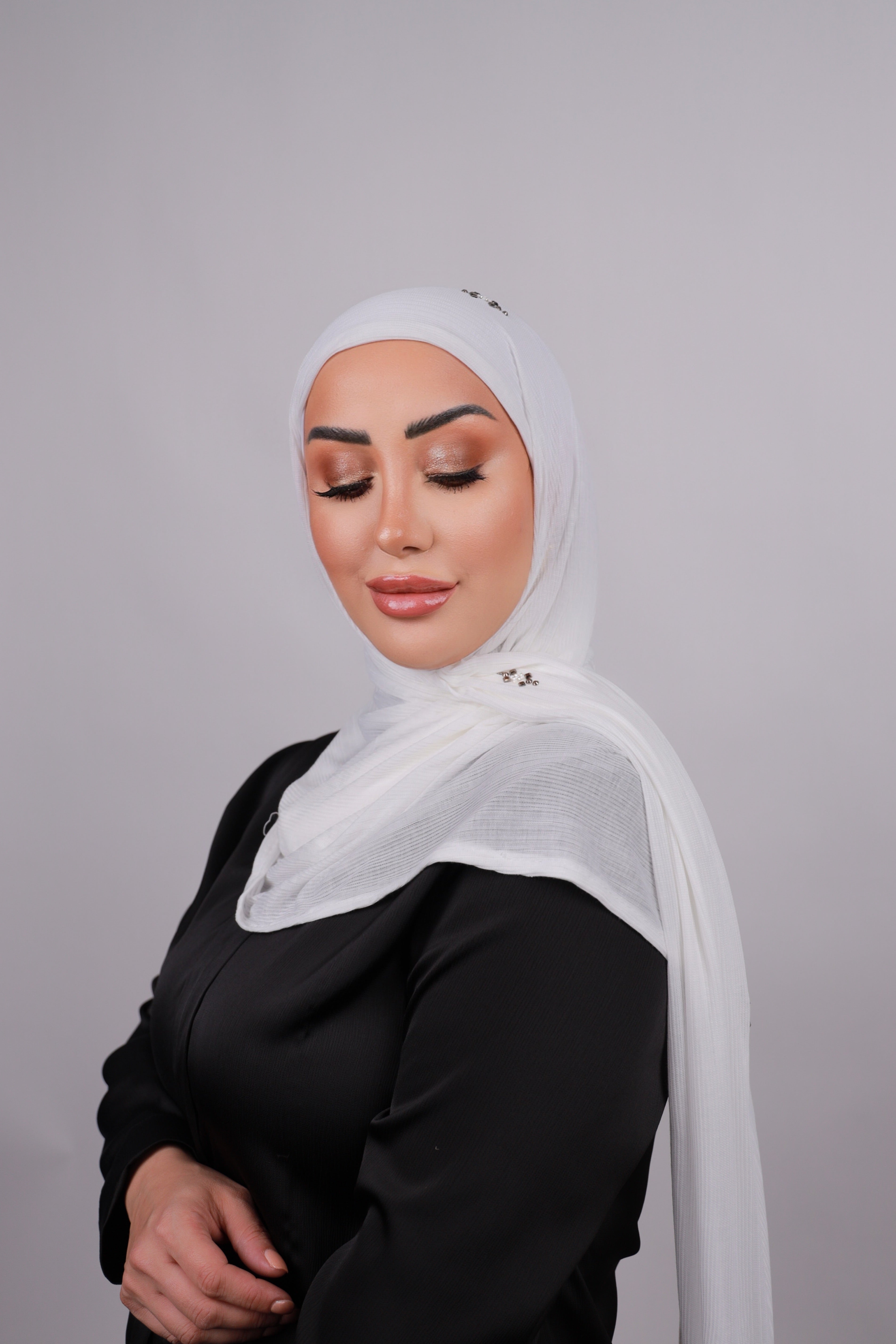 Delicate Rhinestone Hijab