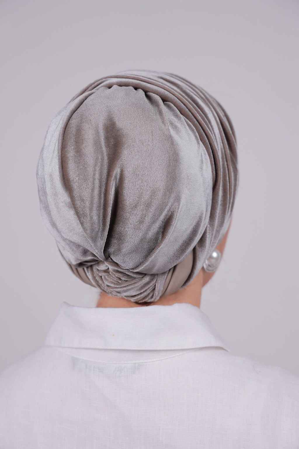Soft Velvet Draped Turban